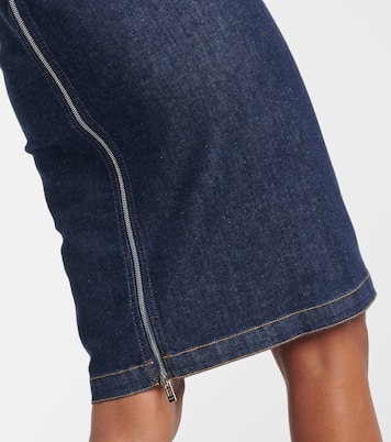 Denim midi dress | Alaïa