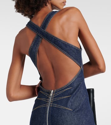 Denim midi dress | Alaïa
