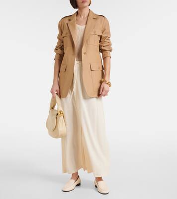 Jupe longue Leisure Mia en lin mélangé | Max Mara