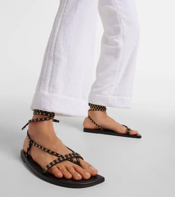 Verzierte Sandalen Marsa aus Leder | Alaïa