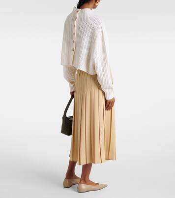 Pull raccourci en laine et cachemire | Max Mara