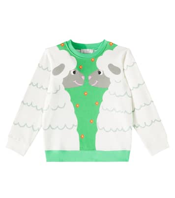 Printed cotton jersey sweatshirt | Stella McCartney Kids