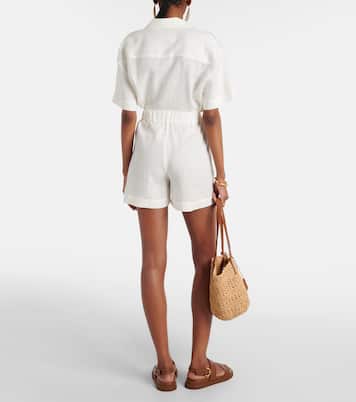 Zurich linen shorts | Asceno