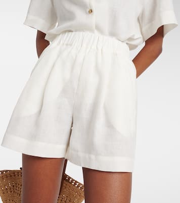 Zurich linen shorts | Asceno