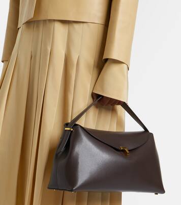 T-Lock leather tote bag | Toteme