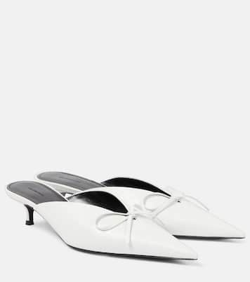 Mules Knife Bow aus Leder | Balenciaga