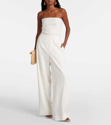 Pantalon ample Dorian en lin mélangé | SIR