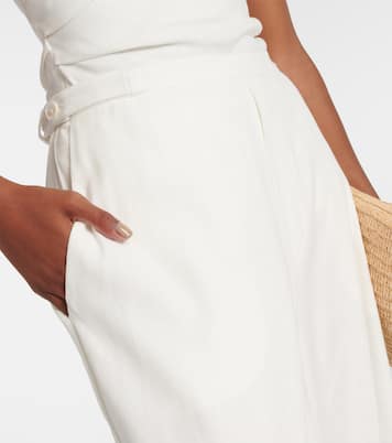 Pantalon ample Dorian en lin mélangé | SIR