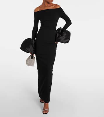 Off-Shoulder-Robe Talia aus Crêpe | Solace London