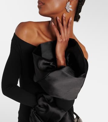 Off-Shoulder-Robe Talia aus Crêpe | Solace London