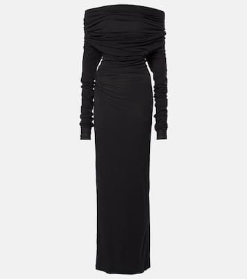 Bound cotton-blend jersey maxi dress | Entire Studios