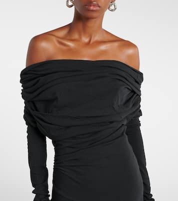 Bound cotton-blend jersey maxi dress | Entire Studios