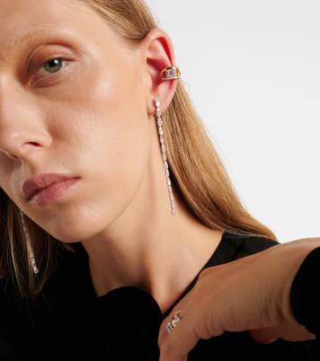 Orecchino singolo Whisper Ear in oro 18kt con diamanti | Yeprem