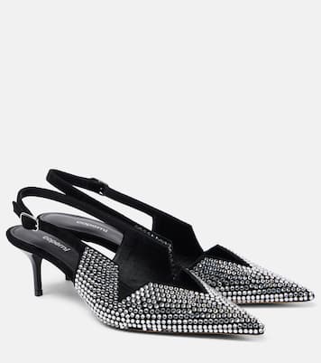 65 crystal-embellished leather pumps | Coperni
