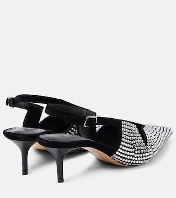 65 crystal-embellished leather pumps | Coperni