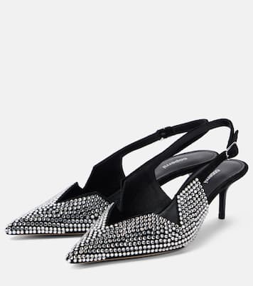 65 crystal-embellished leather pumps | Coperni