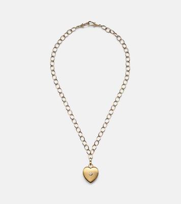 Collier Heart en or 18 ct, 14 ct et diamant | Marie Lichtenberg