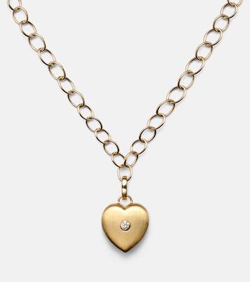 Collier Heart en or 18 ct, 14 ct et diamant | Marie Lichtenberg