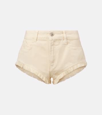 Fringed cotton canvas shorts  | The Attico