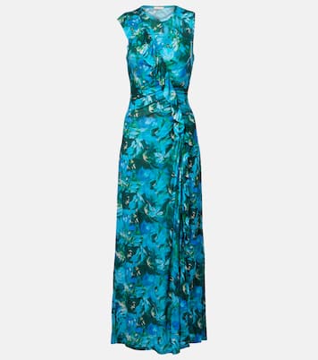 Elise ruffled printed jersey maxi dress | Ulla Johnson