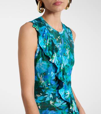 Elise ruffled printed jersey maxi dress | Ulla Johnson