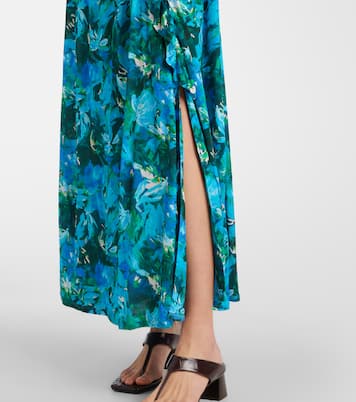 Elise ruffled printed jersey maxi dress | Ulla Johnson
