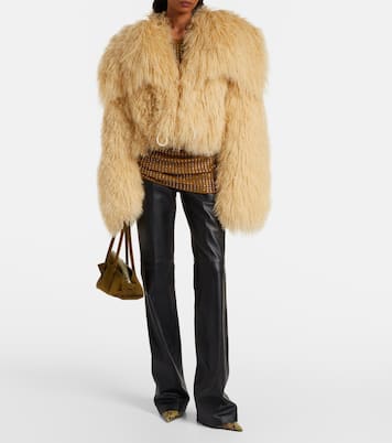 Chaqueta cropped de borrego | The Attico