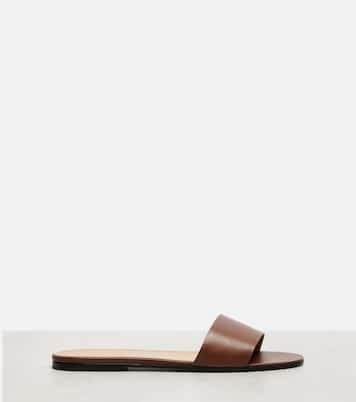 Signum leather slides | The Row