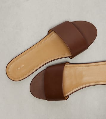 Signum leather slides | The Row