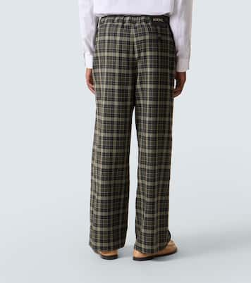 Checked wide-leg pants | Loewe