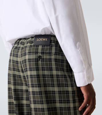 Checked wide-leg pants | Loewe