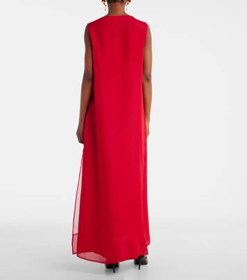 Robe longue Jools en soie | Altuzarra