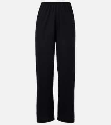 Pantaloni regular in cotone e seta  | Toteme