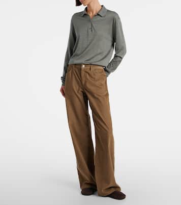 Eglitta corduroy straight pants | The Row