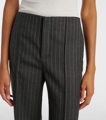Pinstriped virgin wool wide-leg pants | Chloé
