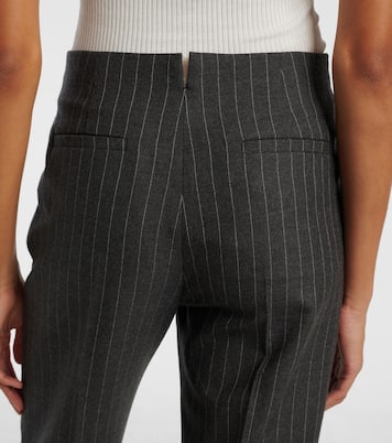Pinstriped virgin wool wide-leg pants | Chloé
