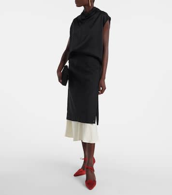 Orata 70 satin pumps | Manolo Blahnik