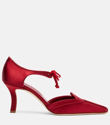 Orata 70 satin pumps | Manolo Blahnik