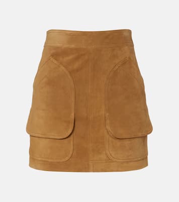 Minirock Norwood aus Veloursleder | Veronica Beard