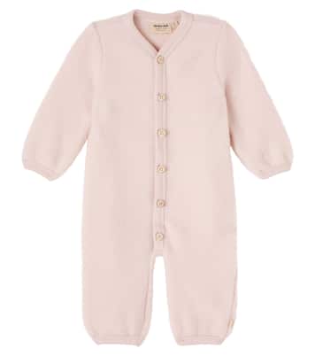 Baby Levi wool fleece onesie | Wheat