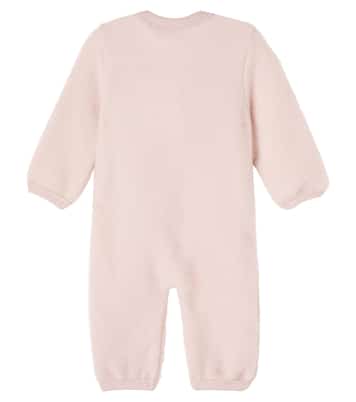 Baby Levi wool fleece onesie | Wheat