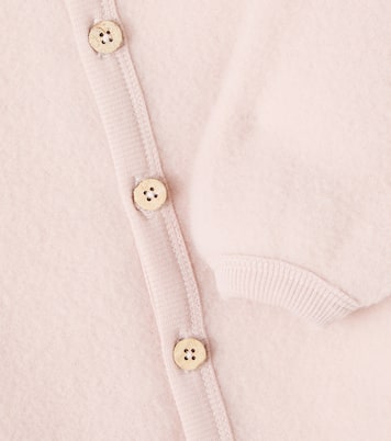 Baby Levi wool fleece onesie | Wheat