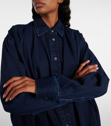 Draped denim shirt  | Loewe