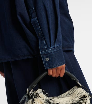 Draped denim shirt  | Loewe