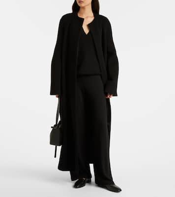 Lauren mid-rise jersey wide-leg pants | Leset