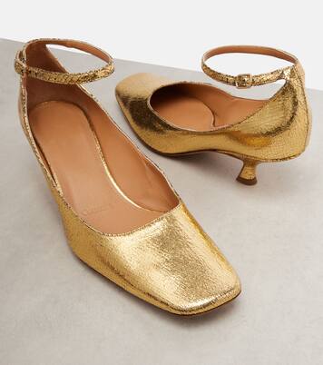 Anna metallic leather pumps | Calvin Klein Collection