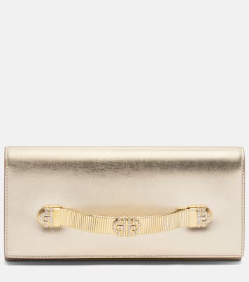 Bvlgari Tubogas embellished leather clutch | Bvlgari
