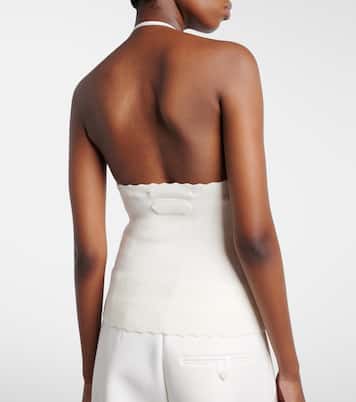 Tablier knitted halterneck top | Jacquemus