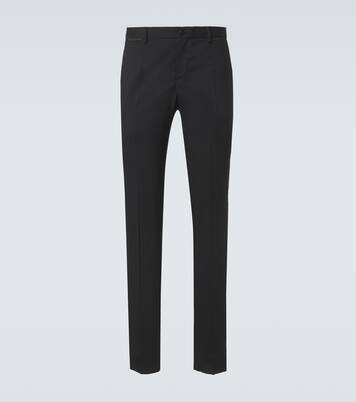 Pantalon de smoking en laine et soie mélangées | Dolce&Gabbana