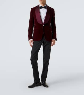 Pantalon de smoking en laine et soie mélangées | Dolce&Gabbana